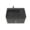 Castello Usa Amazon 24-inch Black Vanity Set with BlackTop and Gold Handles CB-MC-24BLK-GLD-2056-BL - alternate 2